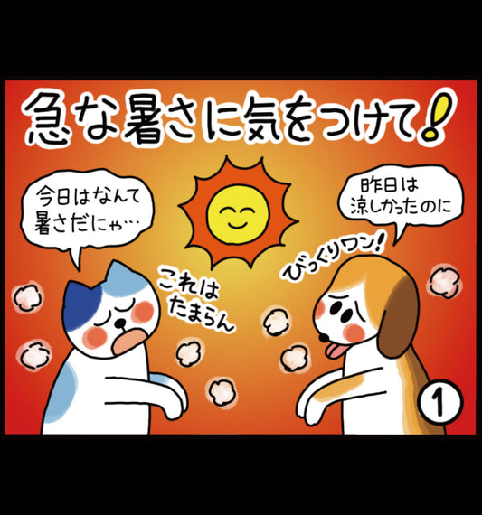 急な暑さに気をつけて！